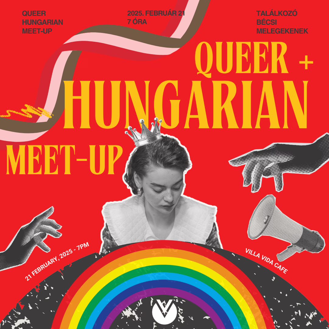 Join us at Villa Vida Café on February 21, 2025, for the Hungarian Queer Community Meetup! Connect, share, and celebrate in a warm and welcoming space. All are welcome!