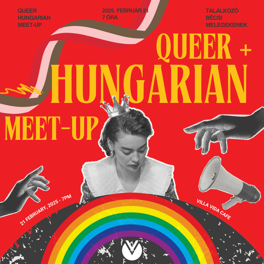 Join us at Villa Vida Café on February 21, 2025, for the Hungarian Queer Community Meetup! Connect, share, and celebrate in a warm and welcoming space. All are welcome!