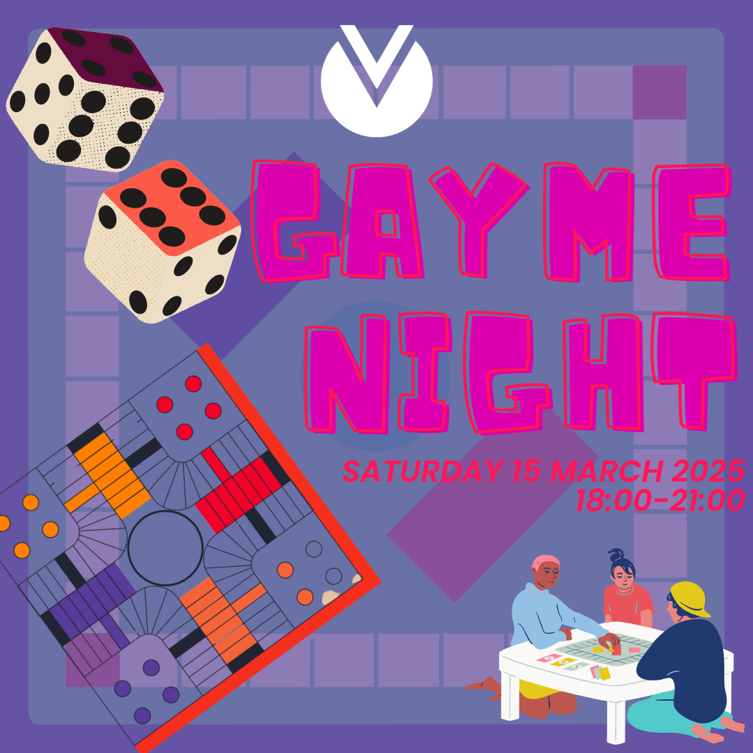 Join us for Gayme Night at Villa Vida Café on March 15, 2025! Play board games, meet new people, and enjoy a fun and inclusive queer social evening. All are welcome!
