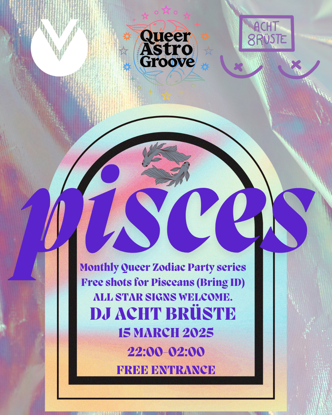 Queer Astro Groove: Pisces Party in Vienna | DJ Acht Brüste at Villa Vida