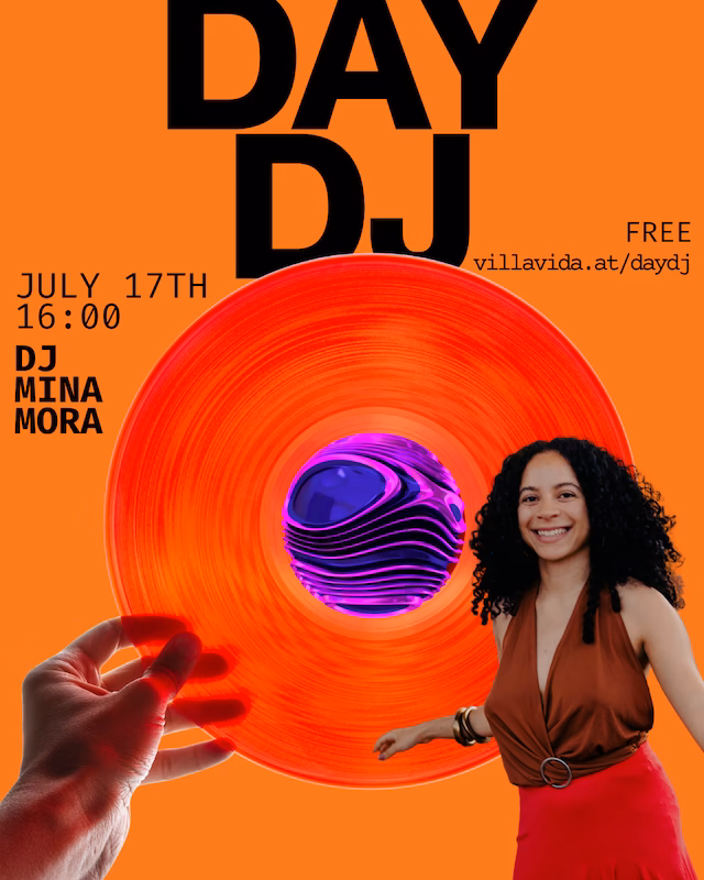 Join us on Thursday, July 17 at 16:00 for an afternoon set by DJ Mina, whose selections celebrate the rich sounds of the Afro diaspora through a Brazilian lens.